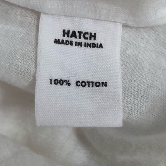 NWT Hatch The Carolina Maternity Dress in White Gauze Cotton - Picture 9 of 16